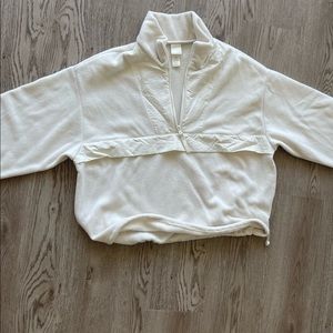 quarter zip fleece sweater